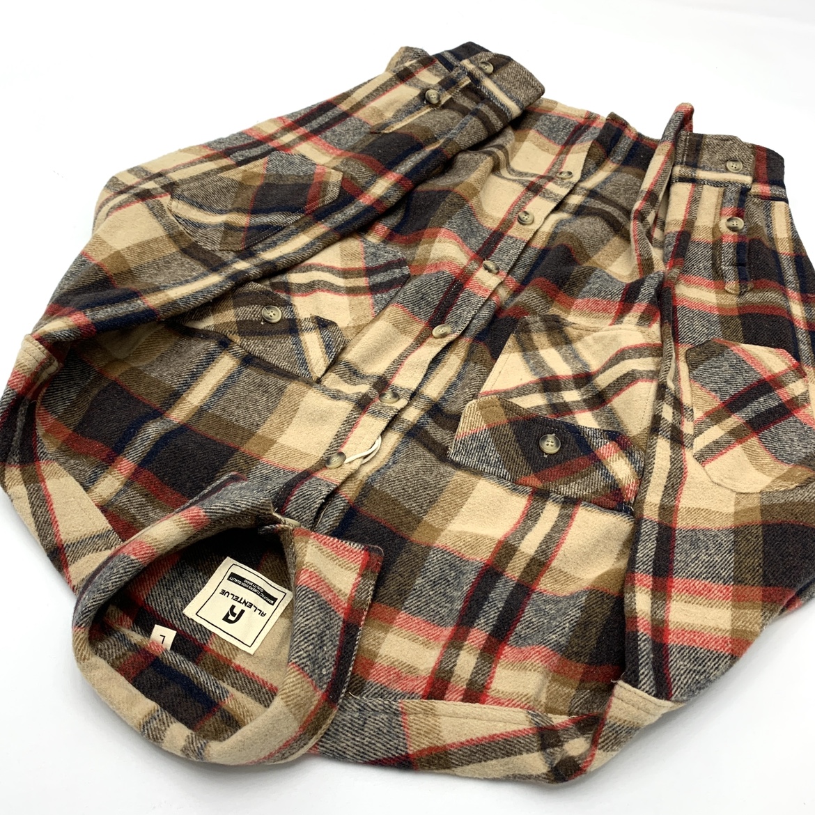 秋冬磨毛加厚保暖格子衬衫男