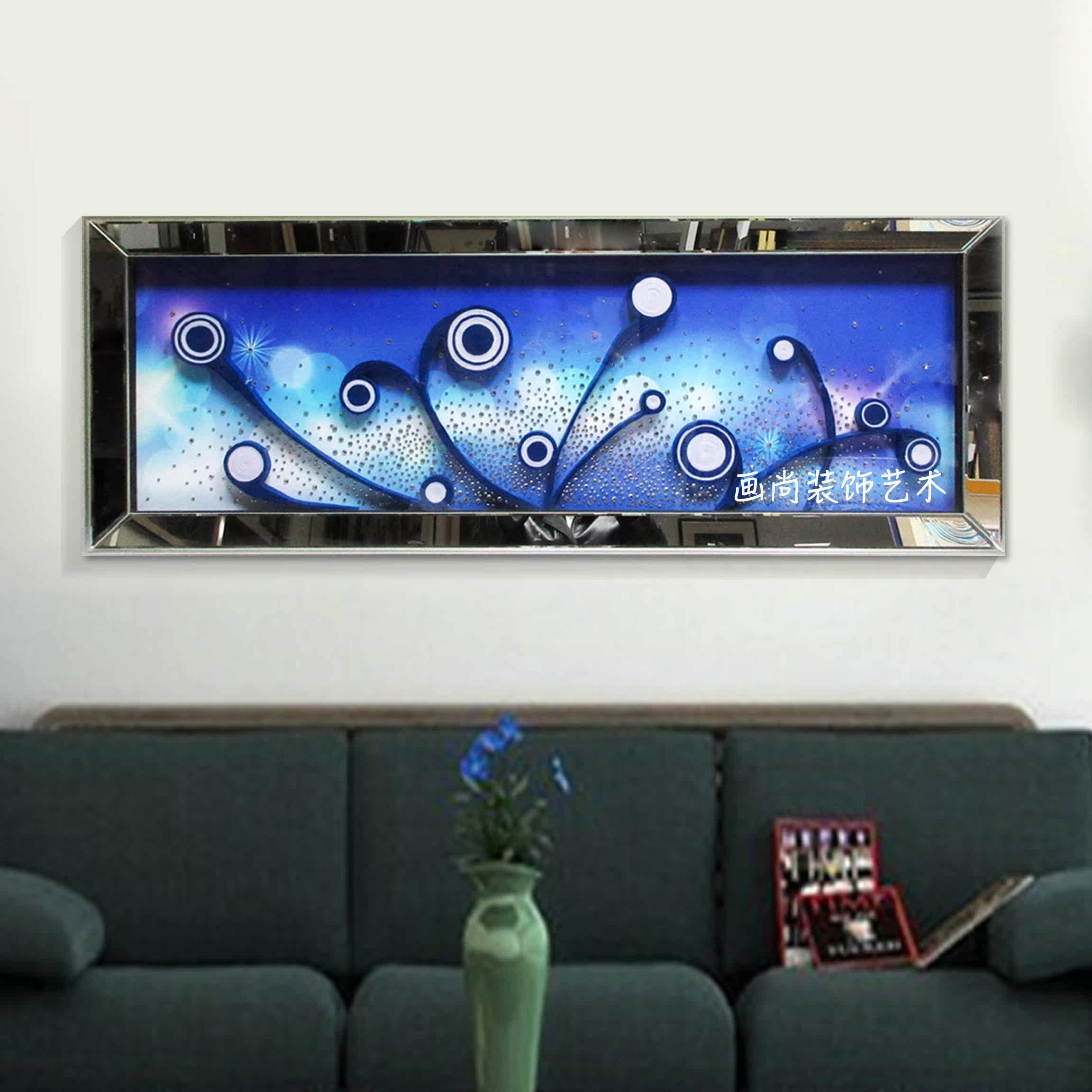 抽象布艺水钻立体画 现代家居客厅餐厅走廊玄关装饰画 手工工艺画|ruв категории Домашний быт, декоративная живопись, современные декоративные картины - от Buy2taobao.com для оказания профессиональной услуги покупки агента Taobao