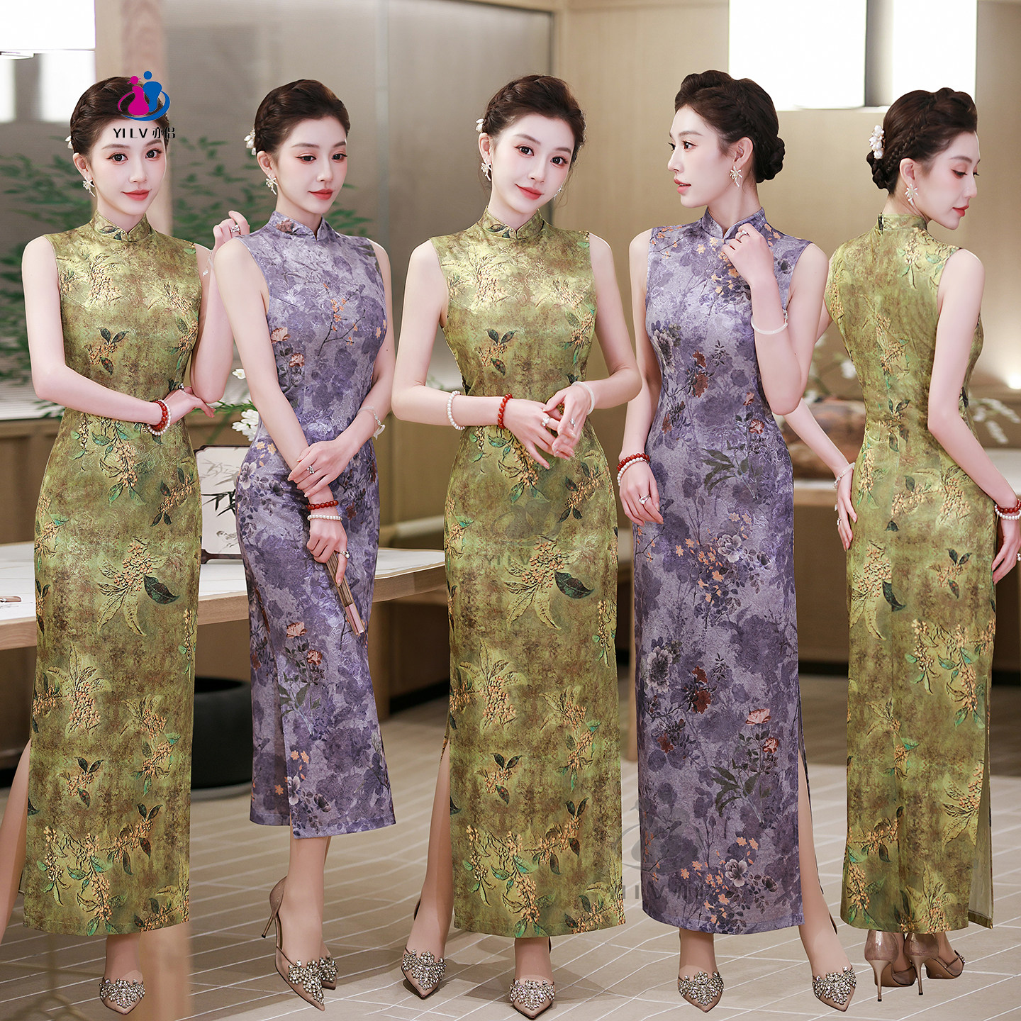 2026年新款新中式宴会礼服改良旗袍无袖修身显瘦气质新中式连衣裙