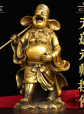 黄铜天蓬元帅猪八戒净坛摆件