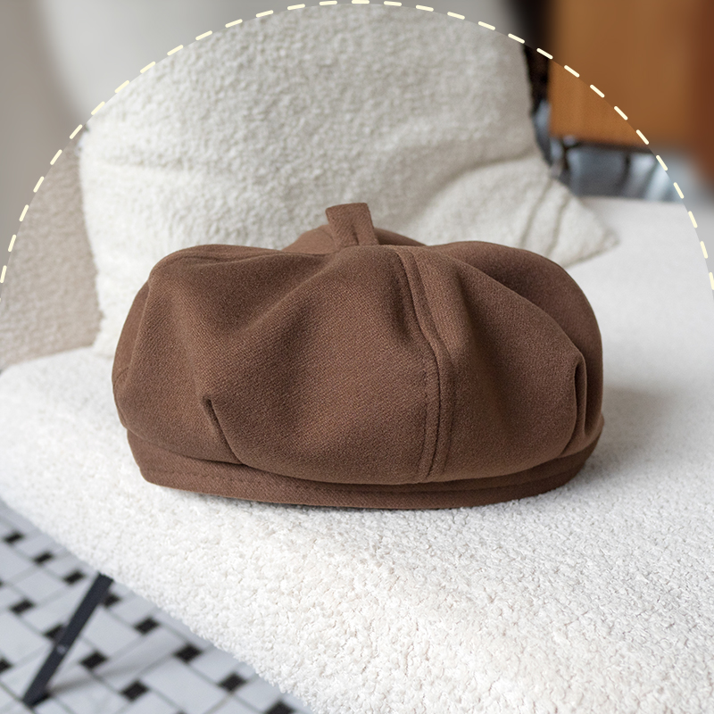 平平仄仄时尚复古女童贝雷帽