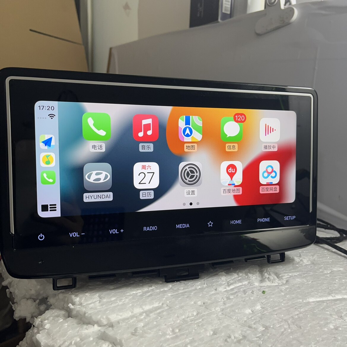 适用于菲斯塔傲跑途胜kx5胜达K3高配carplay车机中控屏原厂导航