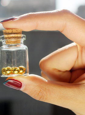 包邮两只淘金豆瓶金沙瓶沙金收集瓶银珠装砂金砖一克投资小金条瓶