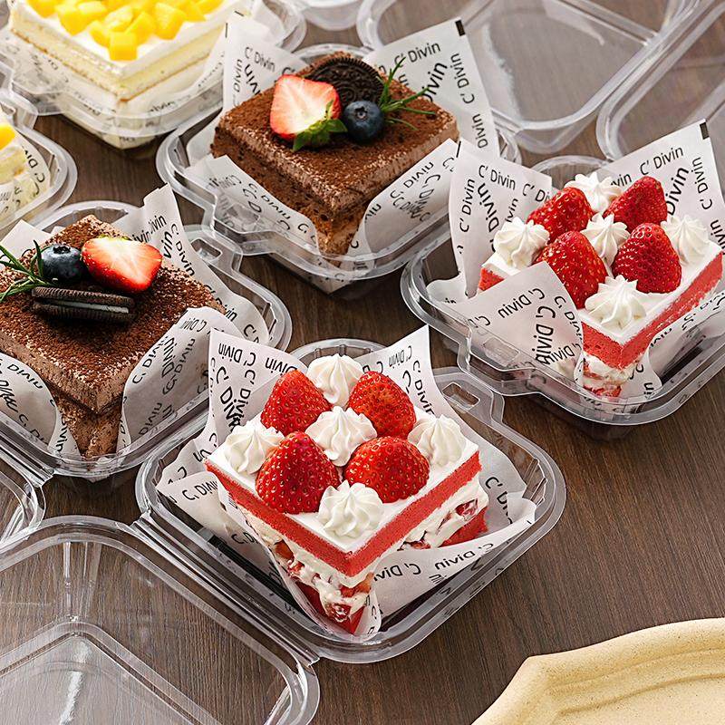 蛋糕包装盒透明提拉米苏防雾便当盒子野餐切块加分装甜品家用烘焙,厨房/烹饪用具,点心包装盒/包装袋,淘宝优惠券,粉丝福利购,淘宝优惠卷