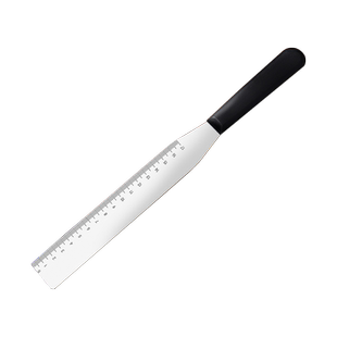 一刀收直角抹刀奶油刮刀裱花刀8/10寸蛋糕抹面工具烘焙抹平带刻度