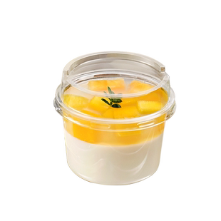 双皮奶布丁杯一次性塑料打包盒子椰奶冻酸奶碗专用水果冻甜品包装