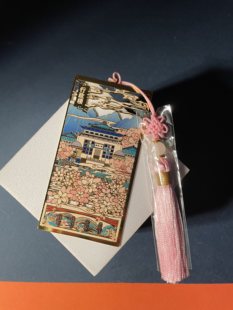 武汉大学武大行政楼书签精美国风礼物纯铜书签送老师送朋友樱华武