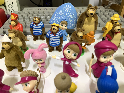 德国仙霸厂玛莎与熊公仔摆件玩偶