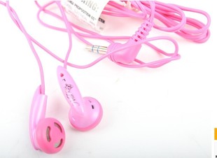 hello mp3耳机 kitty凯蒂猫 3.5 1.3米 电脑手机耳机 粉色KT猫