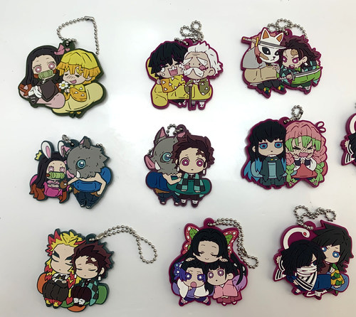 正版散货鬼灭之刃橡胶挂件