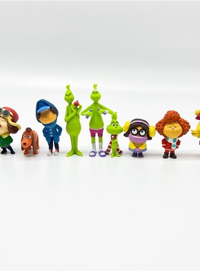 正版散货绿毛怪格林奇The Grinch圣诞怪杰公仔玩具手办模型摆件