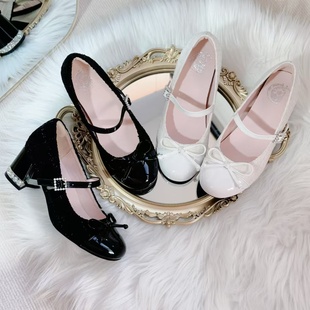 小香风lo鞋原创正品女鞋玛丽珍日常蝴蝶结日系女鞋lolita女鞋