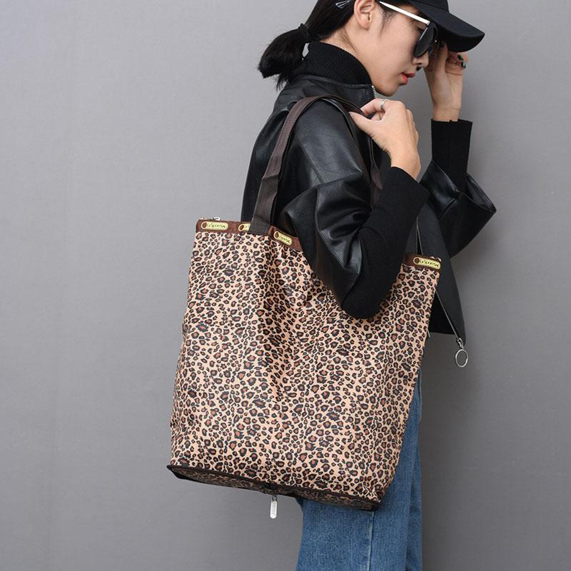 尼龙防水购物袋花布女包