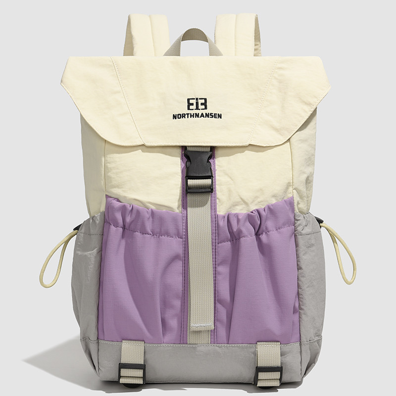 休闲简约风拼色双肩包女大容量轻便旅行背包防水电脑包冬季新款,箱包皮具/热销女包/男包,双肩背包,淘宝优惠券,粉丝福利购,淘宝优惠卷