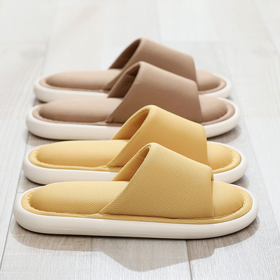 日式开口静音拖鞋女情侣室内居家用木地板软底透气男夏四季凉拖鞋