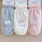 头成人上班防脏套袖 长款 女冬季 百搭可爱毛绒学生袖 袖 套羽绒服护袖