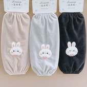 袖 套防污套袖 可爱毛绒布防脏袖 长款 头学生成人上班羽绒服护袖 女冬