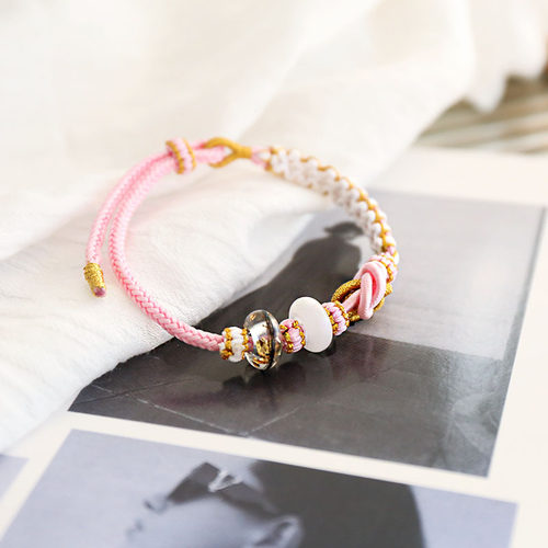 亲子纪念品母乳珠胎发手链diy