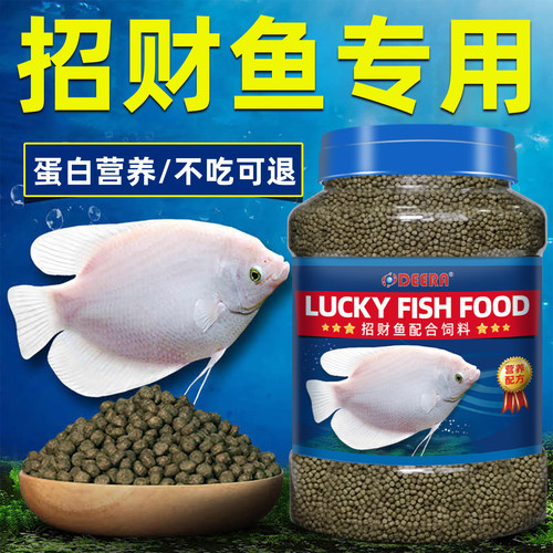 招财鱼饲料地图鱼专用战船鱼粮