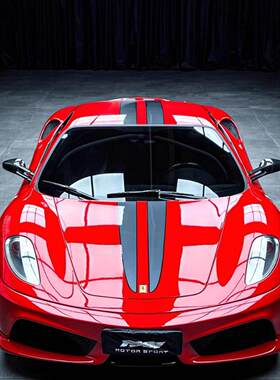 法拉利458specialeFF F488 F360 f430车贴拉花个性改装饰贴画彩条