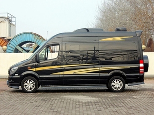 奔驰斯宾特车贴拉花 凌特房车 大通V80彩条车贴MPV商务车线条贴纸