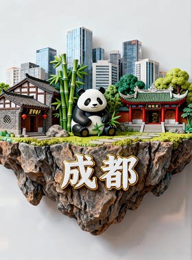 成都武侯祠宽窄巷子新款金属磁吸浮雕文创冰箱贴纪念品伴手礼装饰