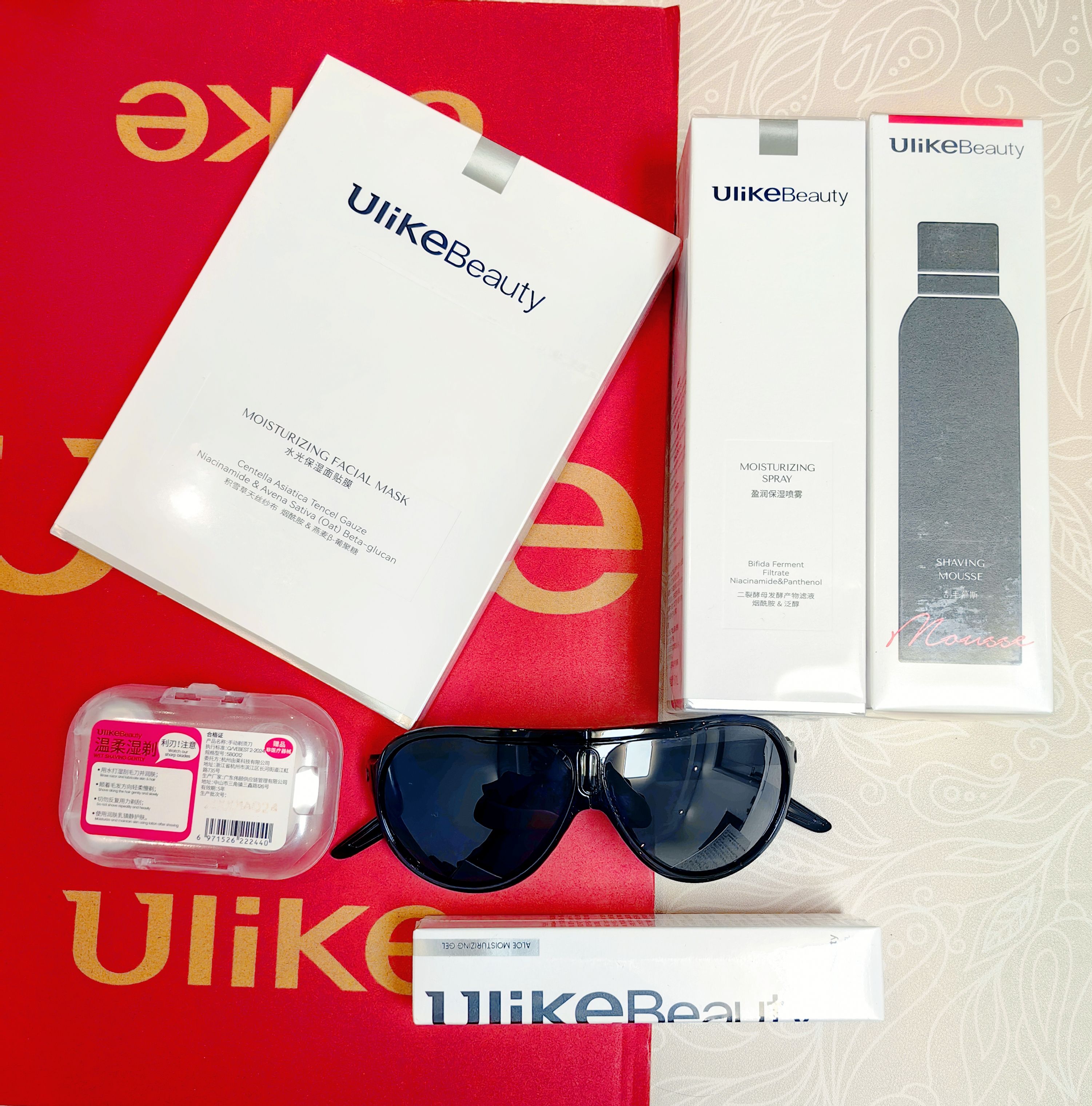 【脱毛搭档】ulike原装墨镜护目镜墨镜芦荟胶脱毛慕斯小贝壳刮刀图片