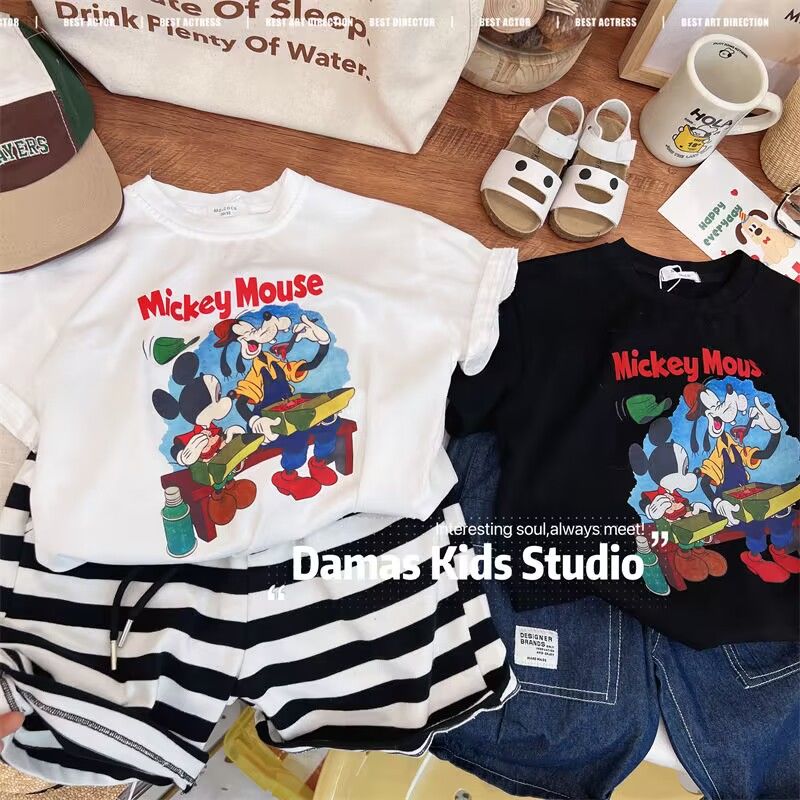 【100%纯棉】儿童短袖卡通t恤夏