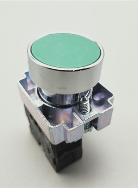 22mm自动复位点动平头按钮开关XB2-BA31绿色一常开ZB2-BE101单路