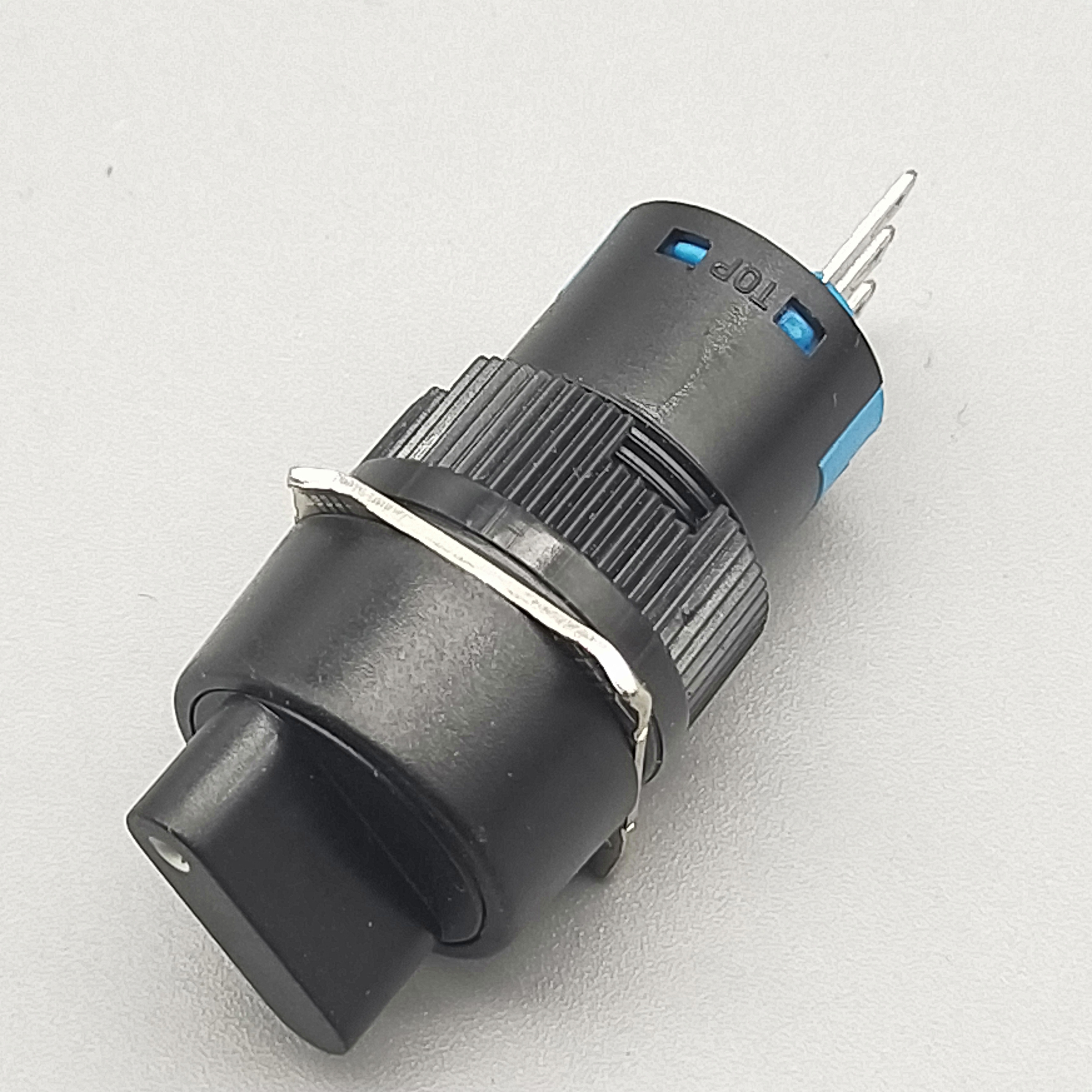 两档16mm转换开关LA16-11X2按钮塑料圆形旋转选择按钮开关1开1闭