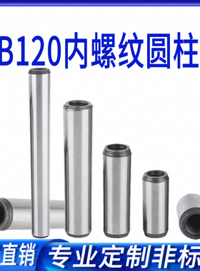GB120内螺纹圆柱销Ø4-Ø25/40*200内牙肖淬火加长加硬定位直销钉