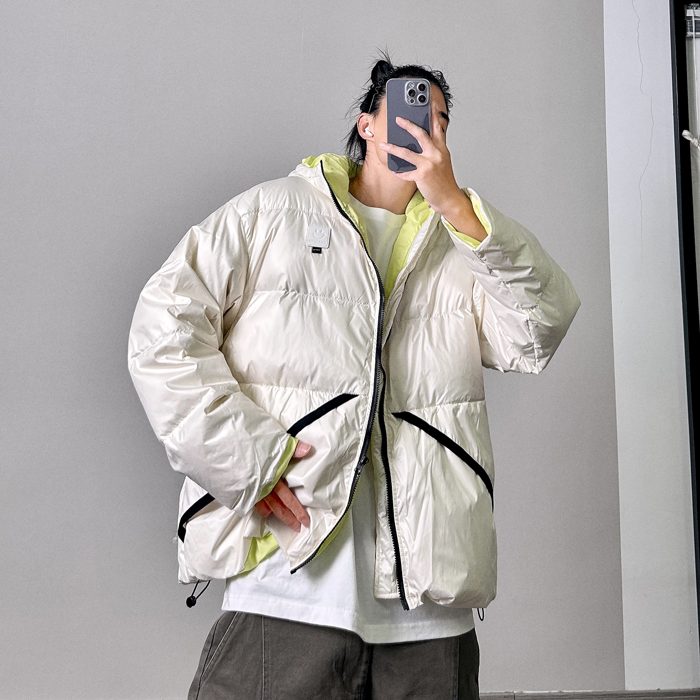 PGUP STUDIO 11月22日20:00上新 90白鸭绒撞色机能羽绒服连帽