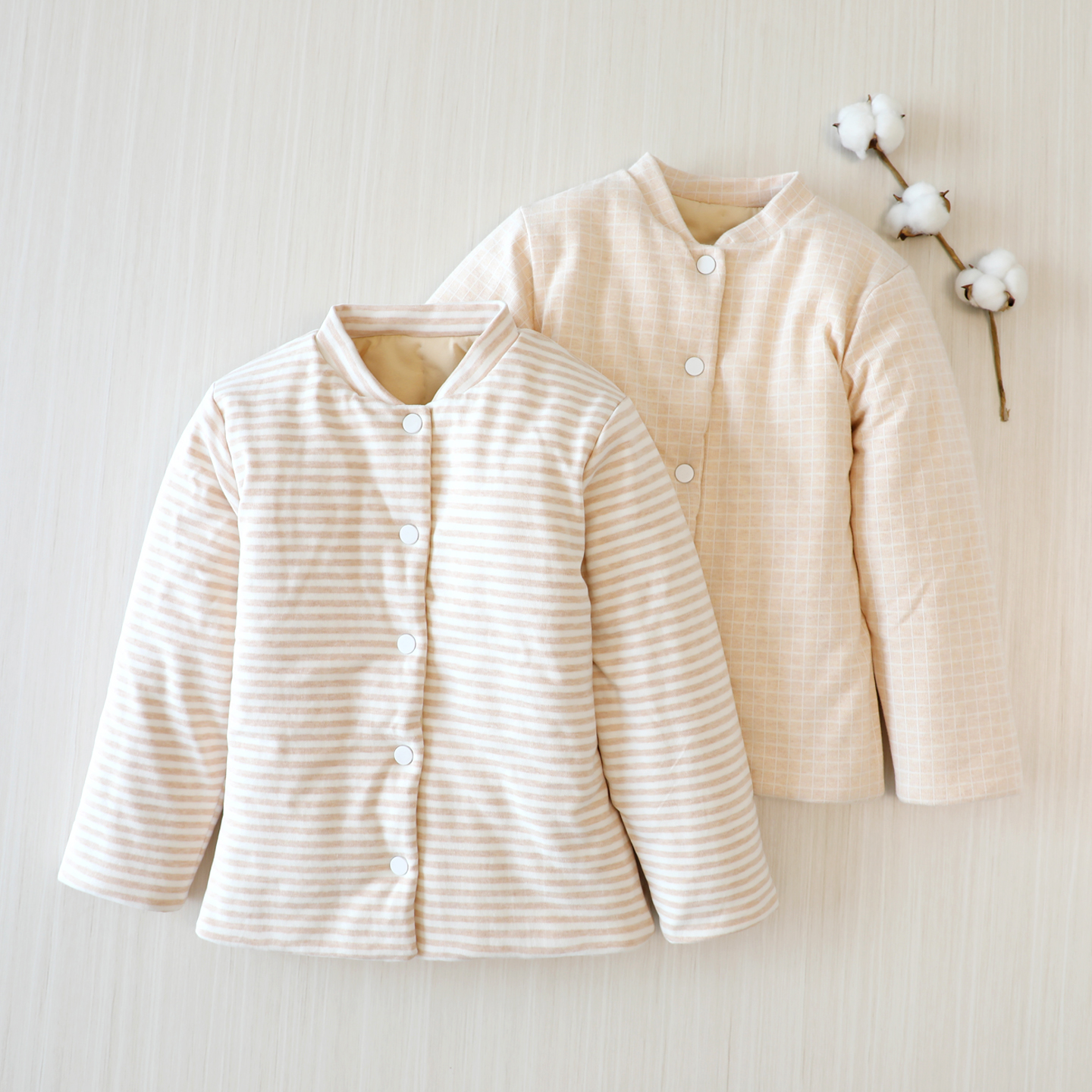 男女童天然棉花袄冬季棉服