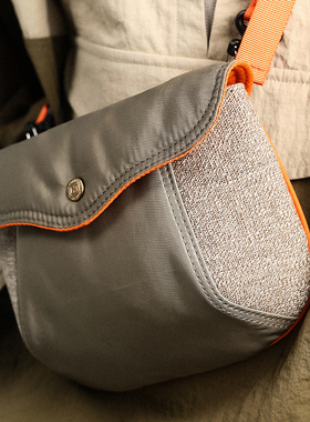 HKWORKSHOP硬核尼龙walkbag单肩斜挎包秋冬新包美式复古邮差包