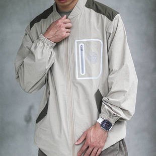 HKWORKSHOP骑行运动夹克春秋尼龙通勤机能冲锋外套上衣防晒速干