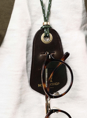 进店必买-人手一只墨镜挂HKWORKSHOP眼镜挂件【尼龙绳黄铜牛皮】