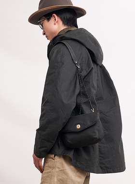 HKWORKSHOP油蜡系列Walkbag单肩斜跨包机能包复古进口油蜡包邮差