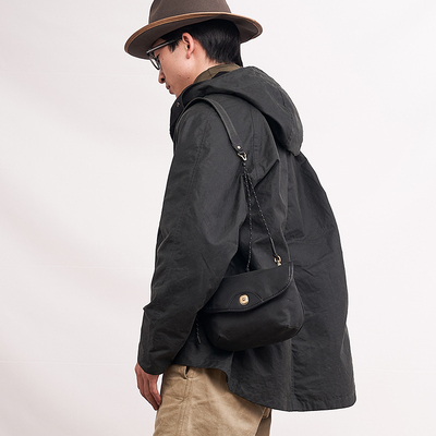 HKWORKSHOP油蜡系列Walkbag单肩斜跨包机能包复古进口油蜡包邮差