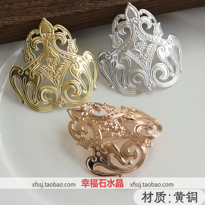 古风纯铜金属汉服凤冠手工材料