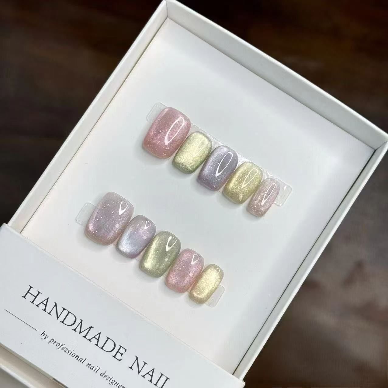 【七彩糖果】手工猫眼纯手工穿戴贴片玻璃珠极光新款美甲指甲高级,彩妆/香水/美妆工具,穿戴甲/甲片,淘宝优惠券,粉丝福利购,淘宝优惠卷