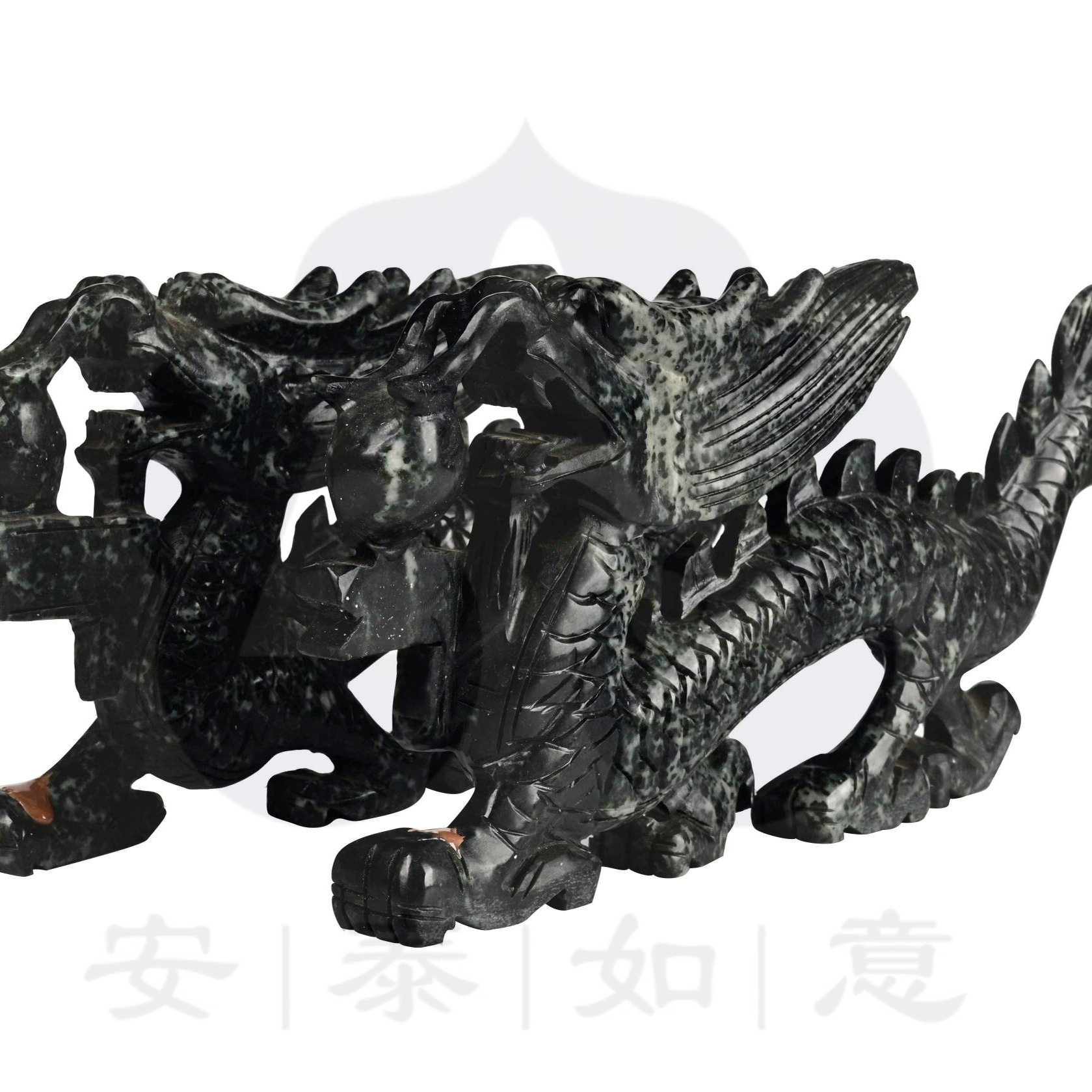 玉龙人生基因安泰如意系列摆件天然玉石摆件安泰粉如意能量正品