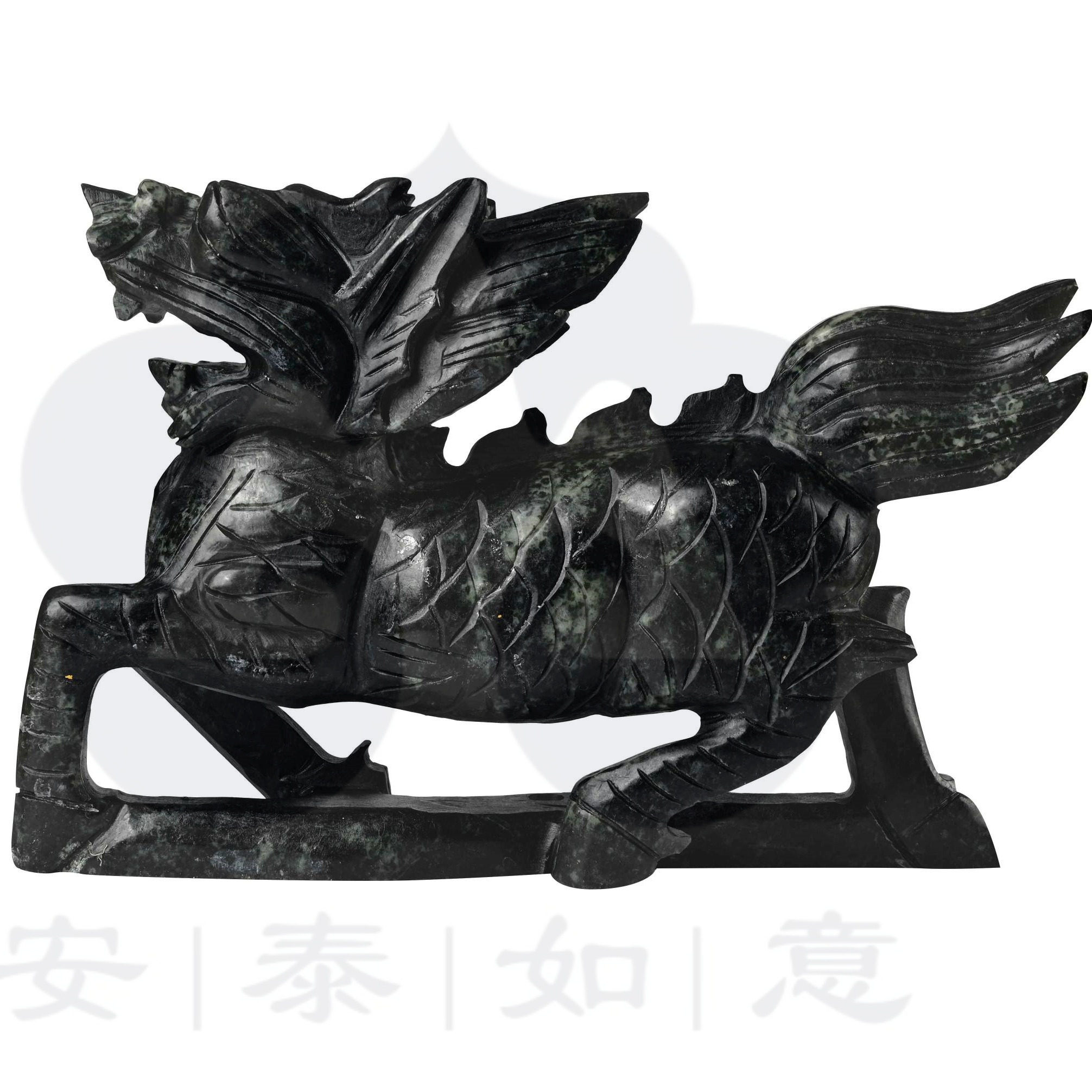 麒麟安泰如意系列家居风水镇宅天然玉石装饰摆件安泰粉人生基因