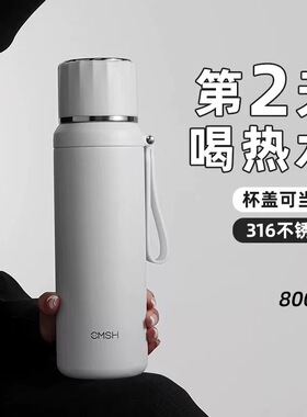 户外保温壶大容量保温杯家用保温水壶316真空旅行壶便携泡茶水杯