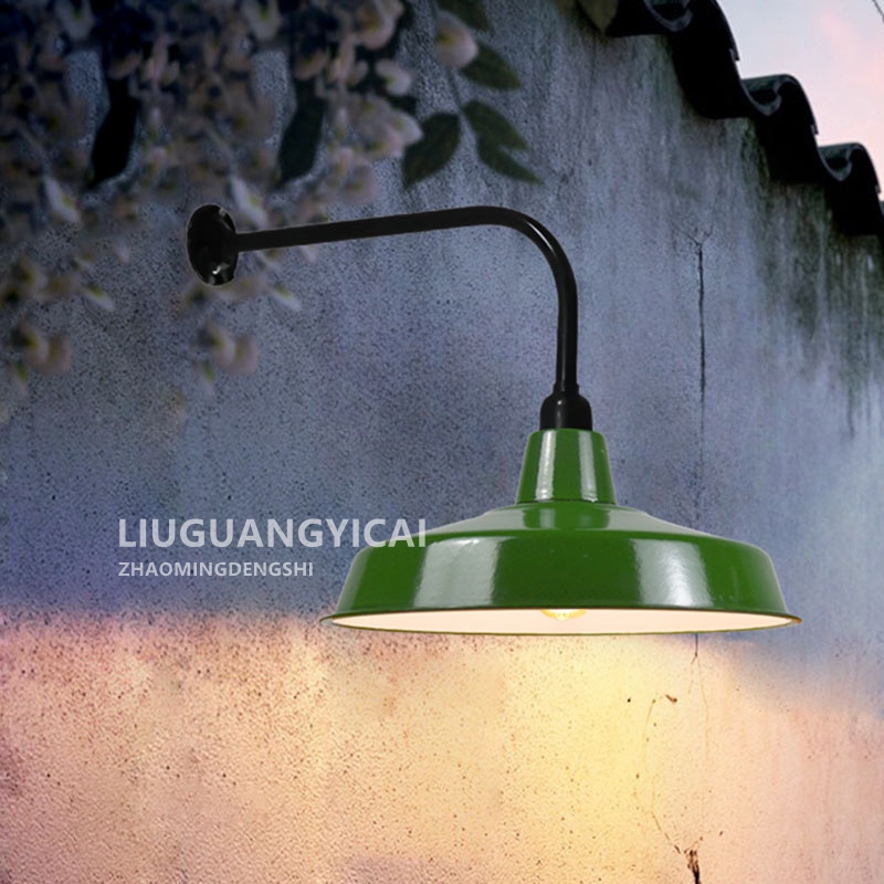 怀旧搪瓷壁灯，工业风百搭