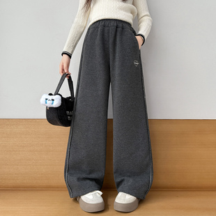 女童裤子2026新款春秋季初中生女孩阔腿裤青少年儿童长裤大童春装