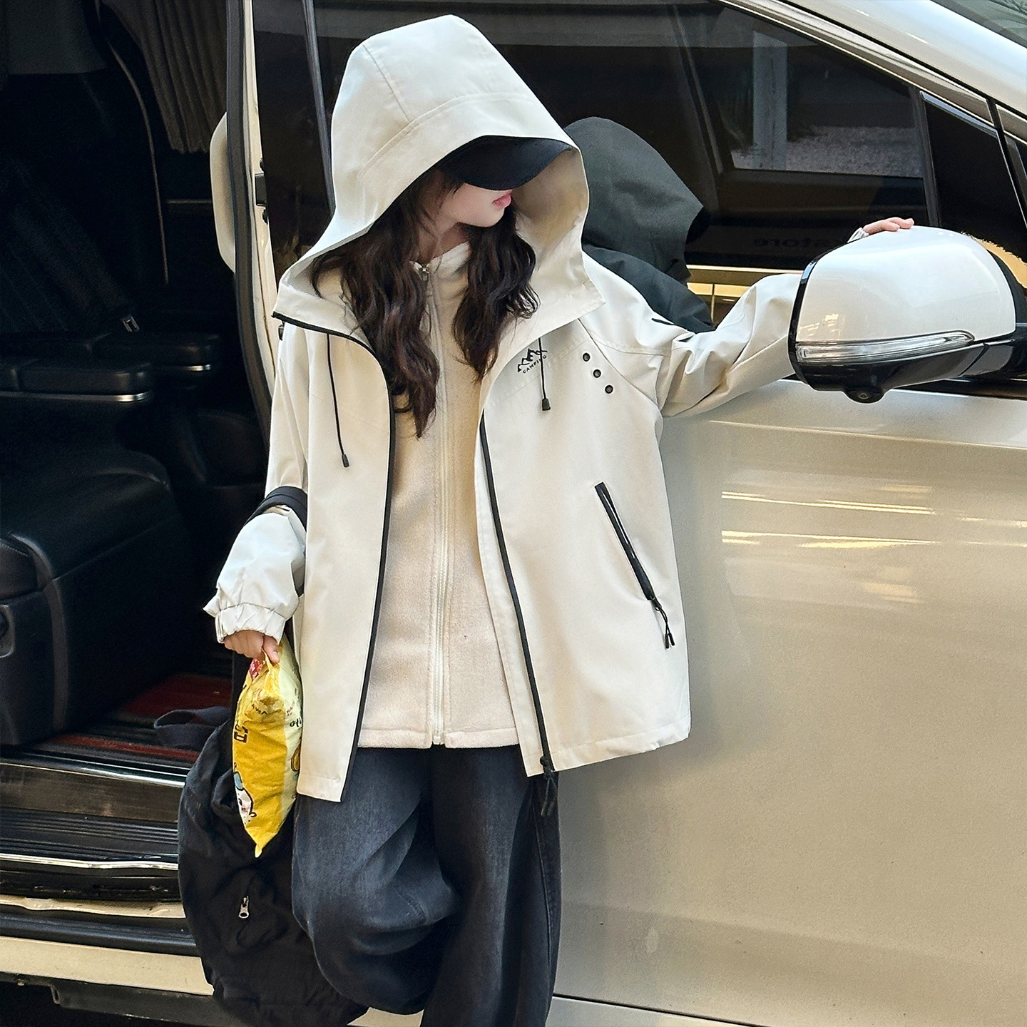 儿童冲锋衣三合一可拆卸中大童秋冬季女童外套2025新款秋装小学生
