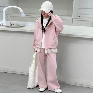 女童春装套装2026新款洋气时髦春秋款儿童运动两件套女孩春季大童