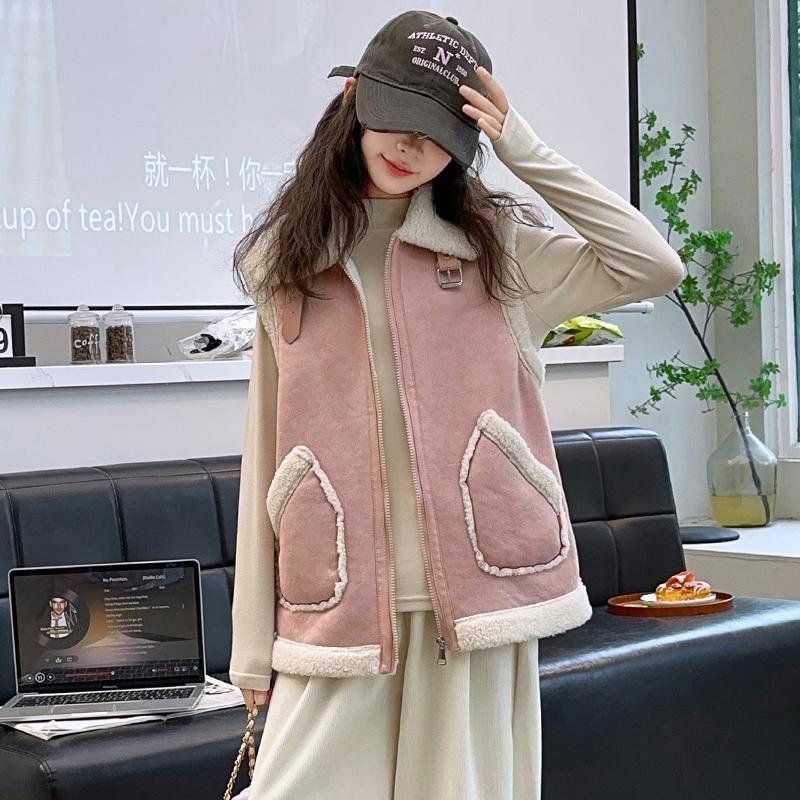 【TOP】女童秋冬马甲加绒加厚