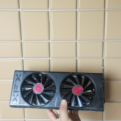 讯景公版rx5700 8g d6 拆机二手显卡台式机4k 6 8供电质保 渲染