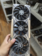 迪兰rx5700xt 8g战神版 战魔三风扇台式机31cm 8+8供电
